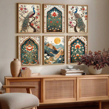 Madhubani  Wall Art Paintings with Frame for Wall Decor