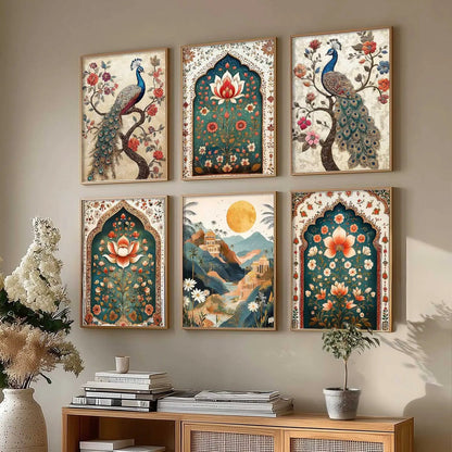 Madhubani  Wall Art Paintings with Frame for Wall Decor