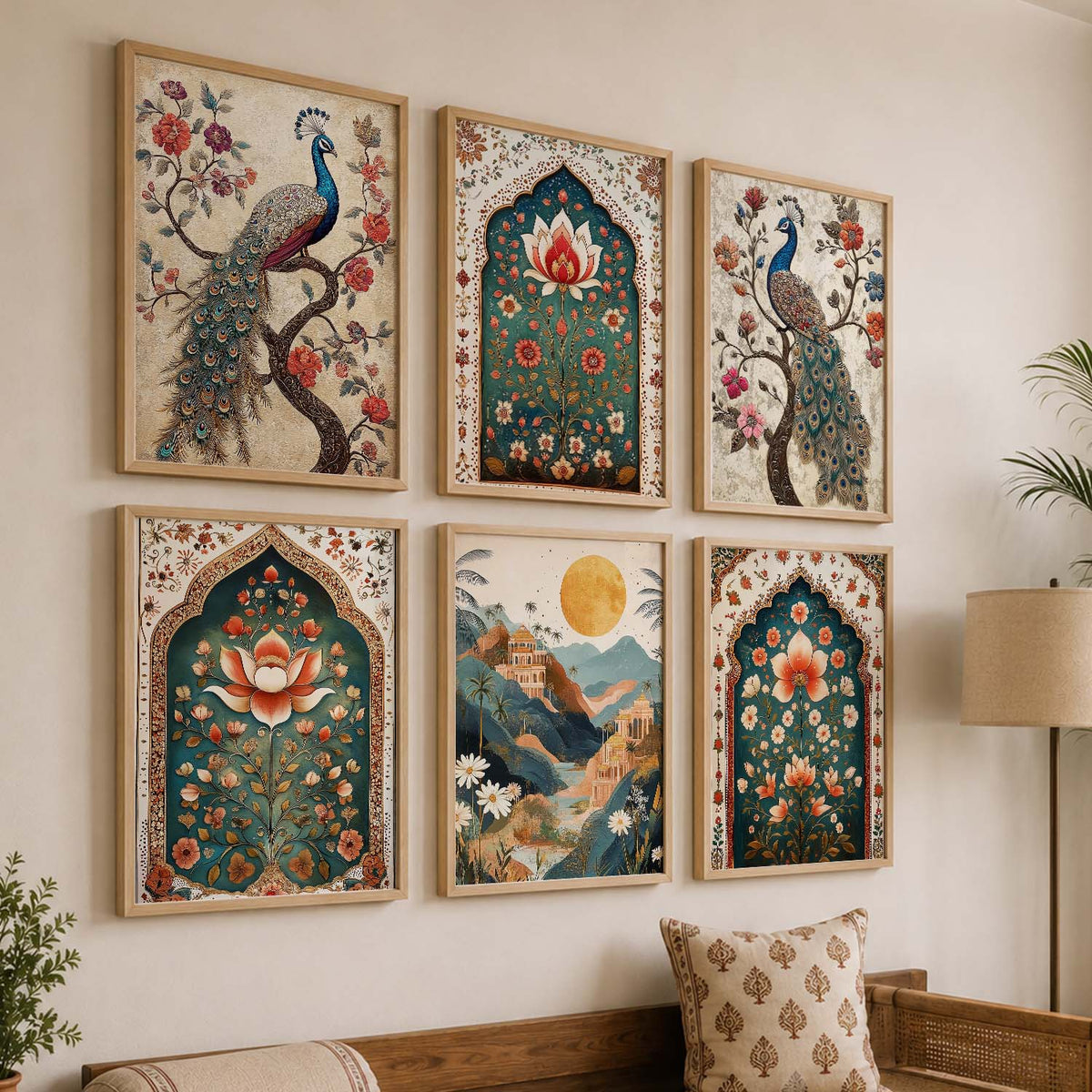 Madhubani  Wall Art Paintings with Frame for Wall Decor