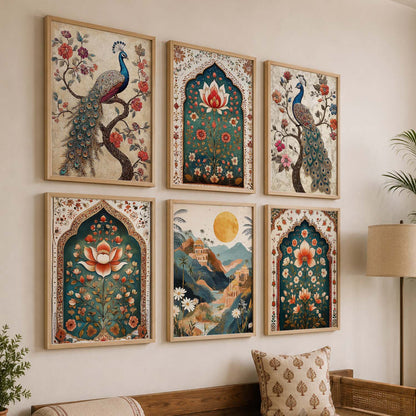 Madhubani  Wall Art Paintings with Frame for Wall Decor