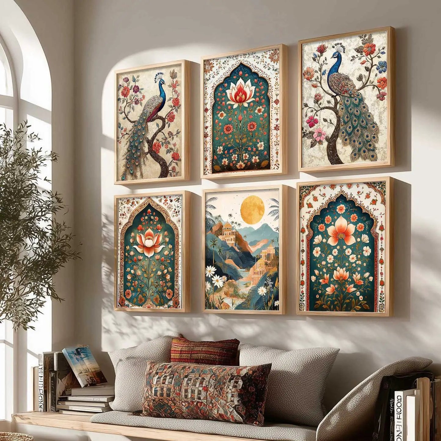 Madhubani  Wall Art Paintings with Frame for Wall Decor