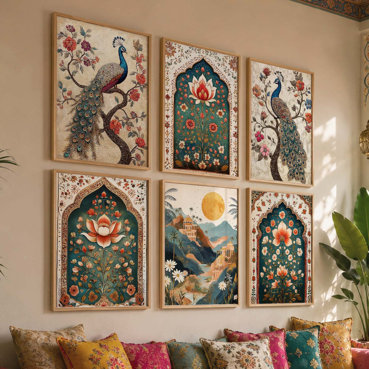 Madhubani  Wall Art Paintings with Frame for Wall Decor