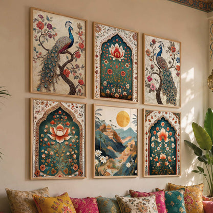 Madhubani  Wall Art Paintings with Frame for Wall Decor