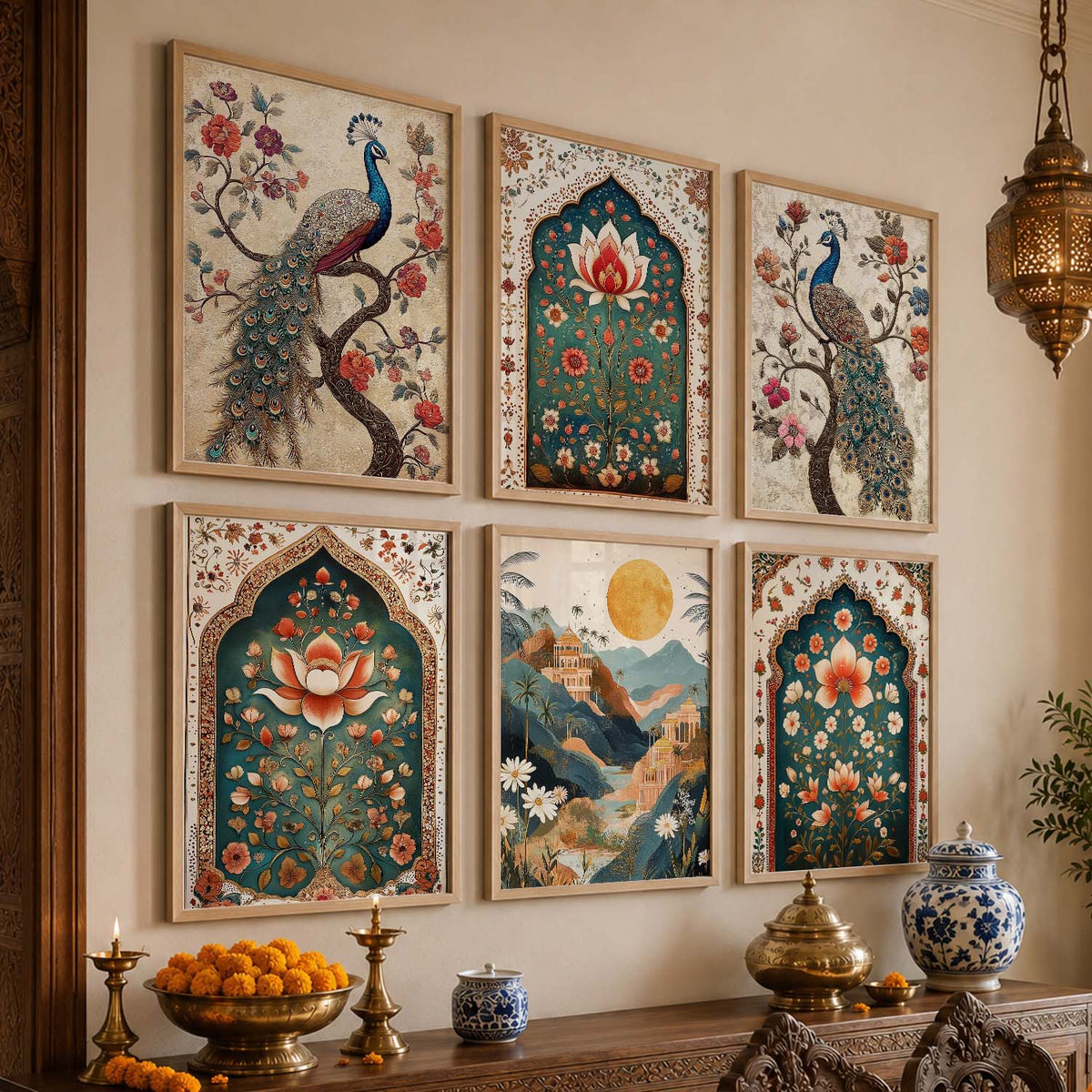 Madhubani  Wall Art Paintings with Frame for Wall Decor
