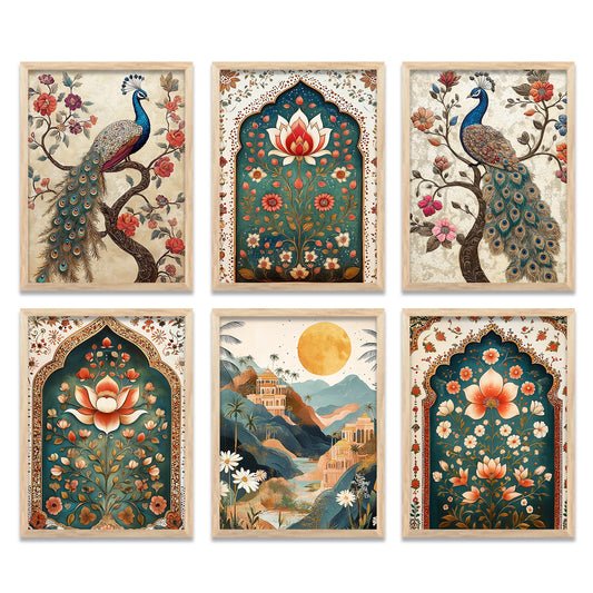 Madhubani  Wall Art Paintings with Frame for Wall Decor