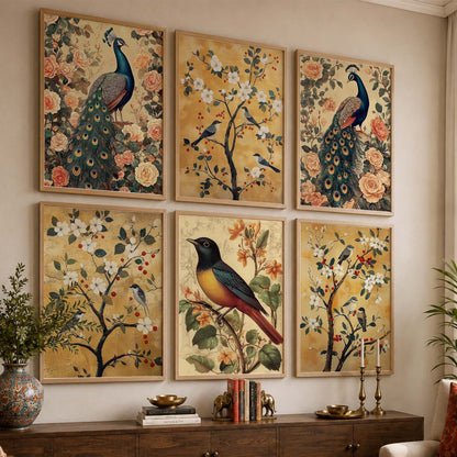 Traditional  Wall Art Paintings with Frame for Wall Decor