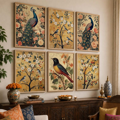 Traditional  Wall Art Paintings with Frame for Wall Decor