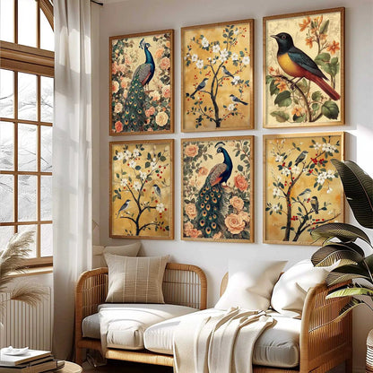 Traditional  Wall Art Paintings with Frame for Wall Decor