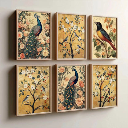 Traditional  Wall Art Paintings with Frame for Wall Decor