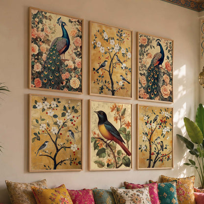 Traditional  Wall Art Paintings with Frame for Wall Decor