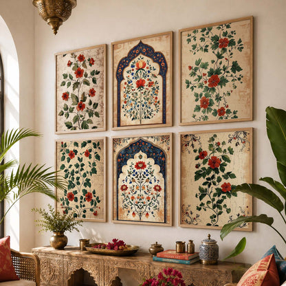 Floral  Wall Art Paintings with Frame for Wall Decor