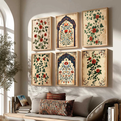 Floral  Wall Art Paintings with Frame for Wall Decor