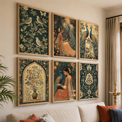 Madhubani  Wall Art Paintings with Frame for Wall Decor
