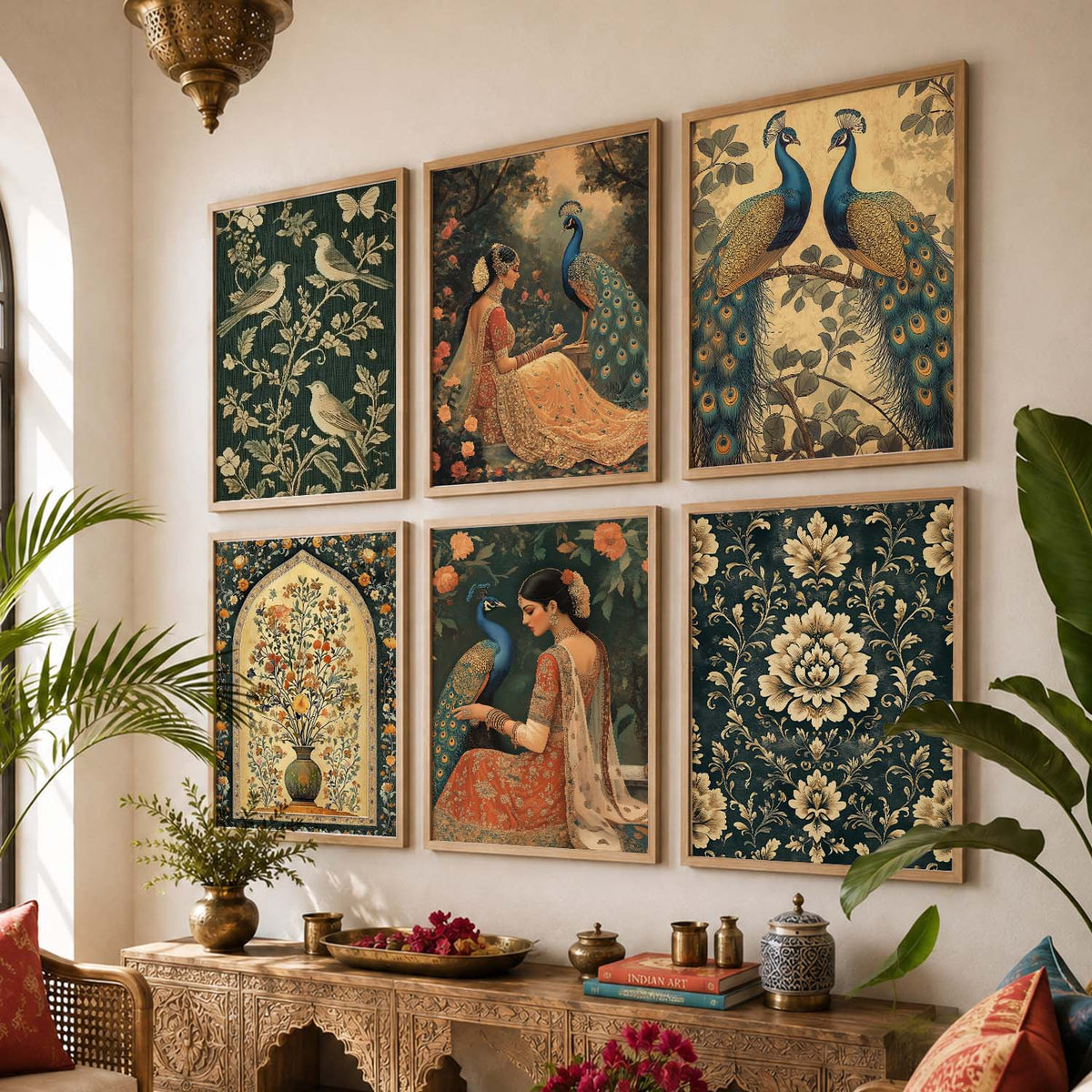 Madhubani  Wall Art Paintings with Frame for Wall Decor