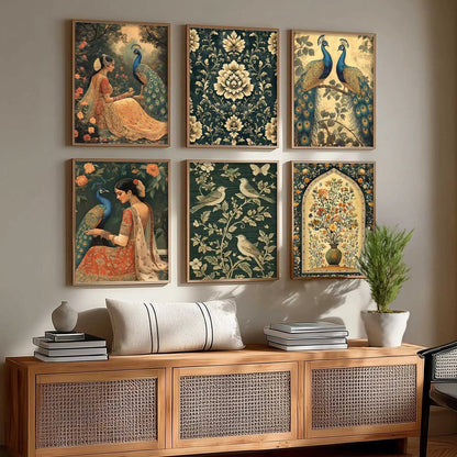 Madhubani  Wall Art Paintings with Frame for Wall Decor