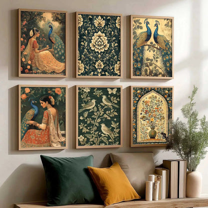 Madhubani  Wall Art Paintings with Frame for Wall Decor
