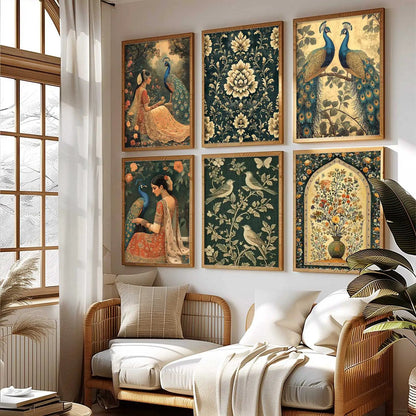 Madhubani  Wall Art Paintings with Frame for Wall Decor