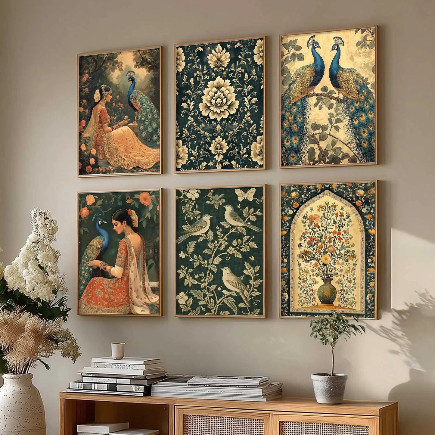 Madhubani  Wall Art Paintings with Frame for Wall Decor