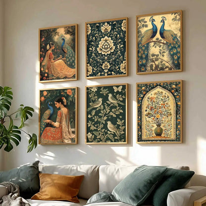 Madhubani  Wall Art Paintings with Frame for Wall Decor