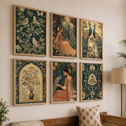 Madhubani  Wall Art Paintings with Frame for Wall Decor