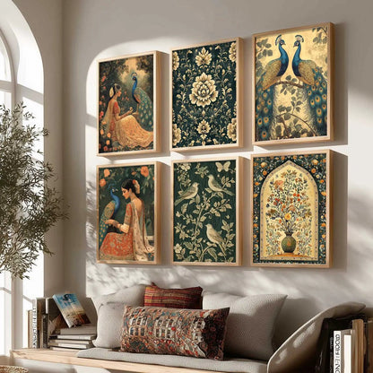 Madhubani  Wall Art Paintings with Frame for Wall Decor