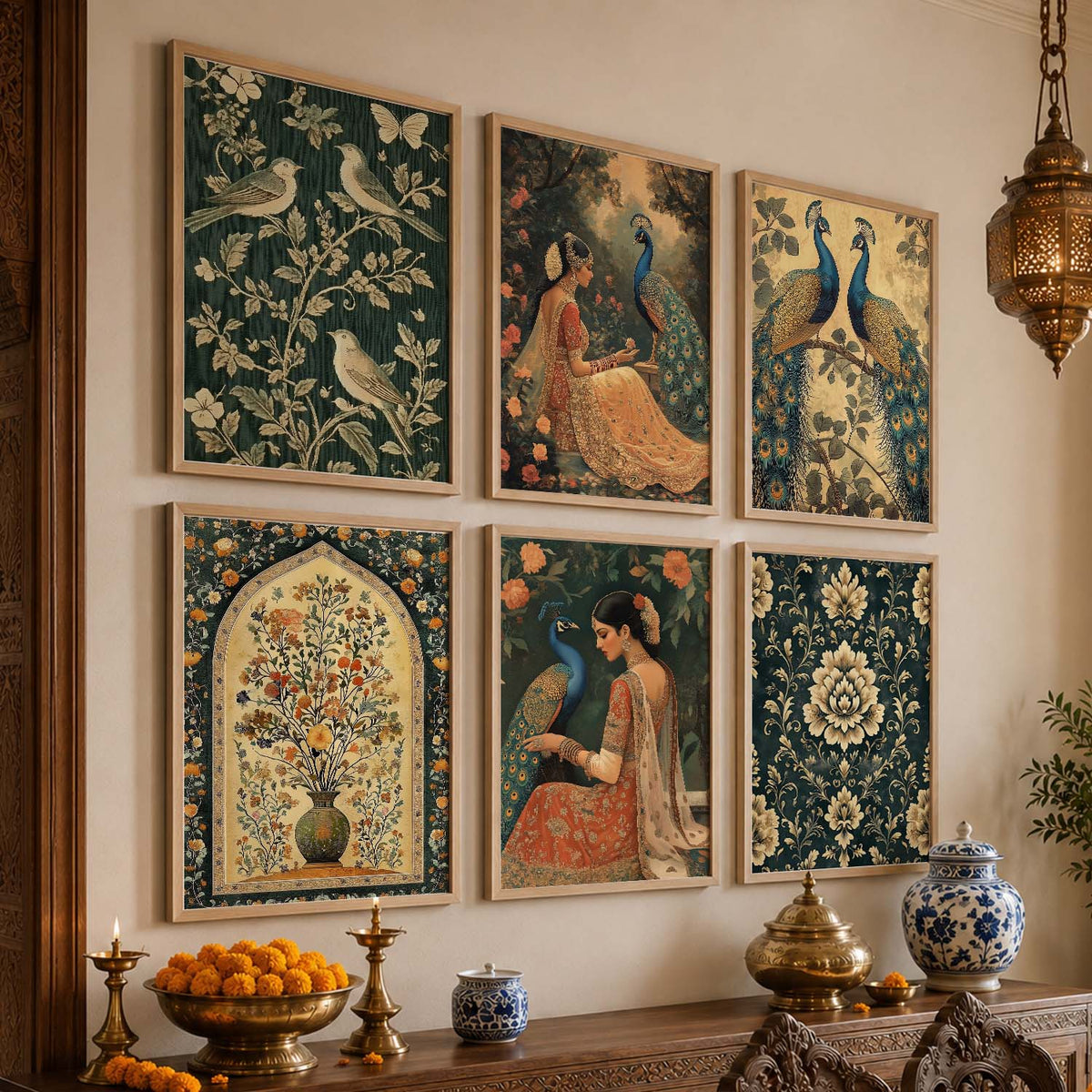 Madhubani  Wall Art Paintings with Frame for Wall Decor
