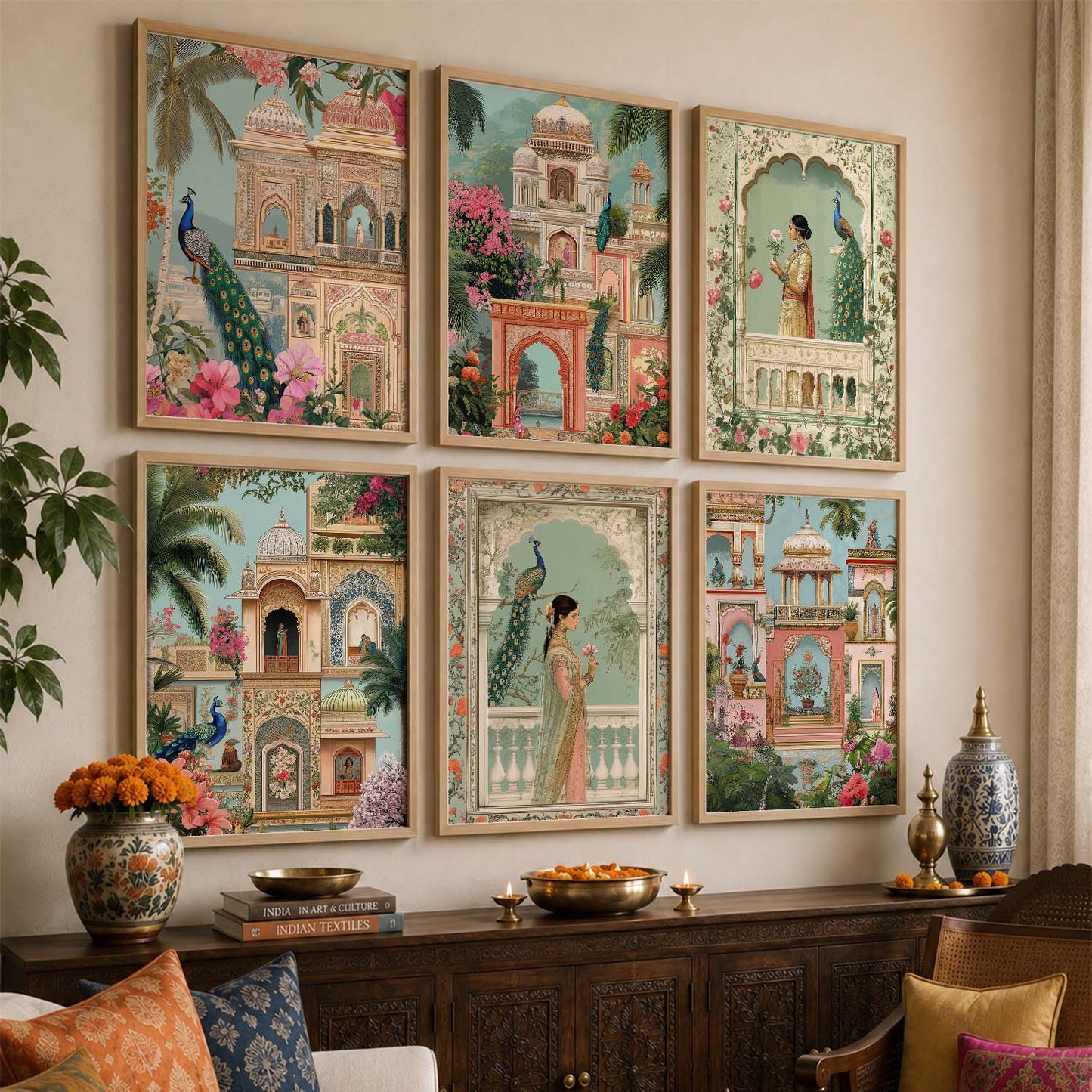 Madhubani Wall Art Paintings with Frame for Wall Decor