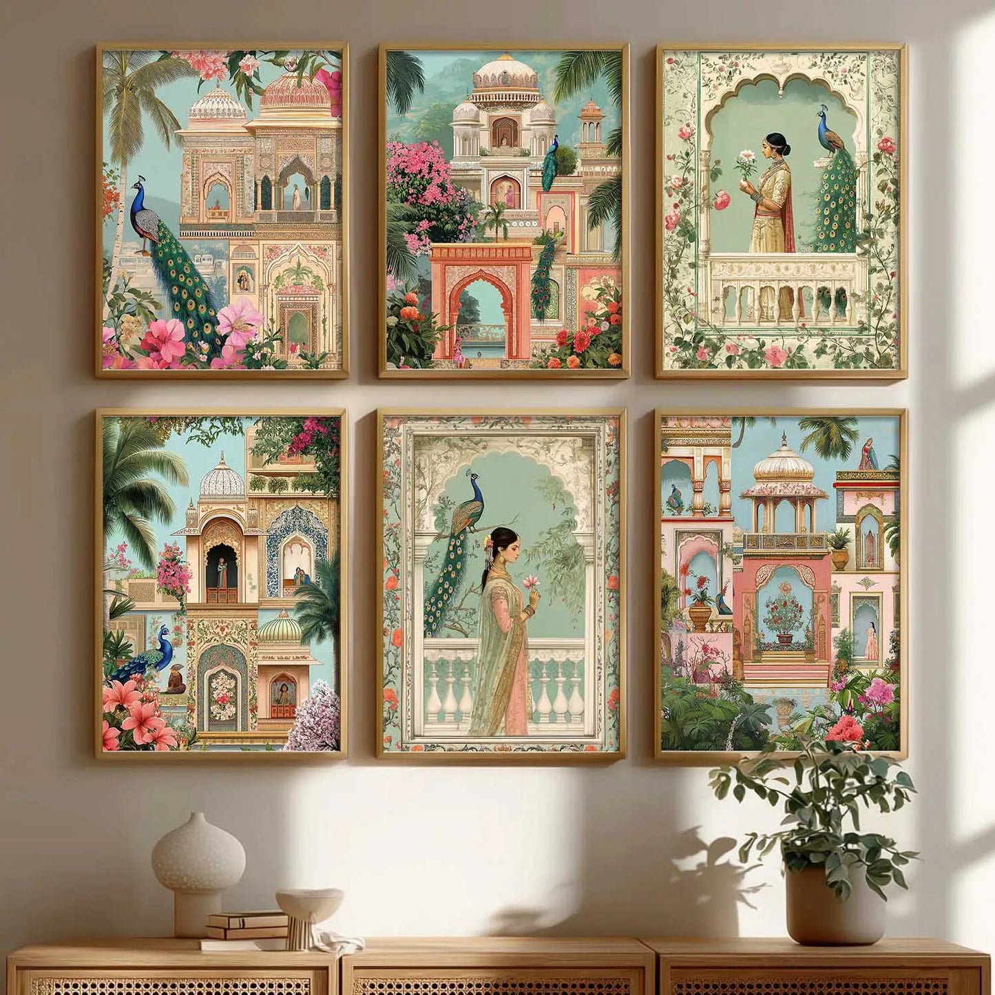 Madhubani Wall Art Paintings with Frame for Wall Decor