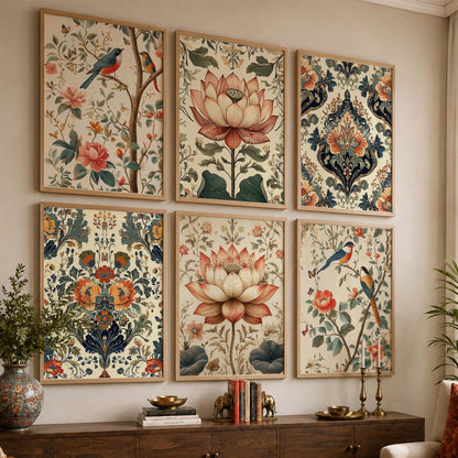 Traditional  Wall Art Paintings with Frame for Wall Decor