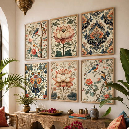 Traditional  Wall Art Paintings with Frame for Wall Decor