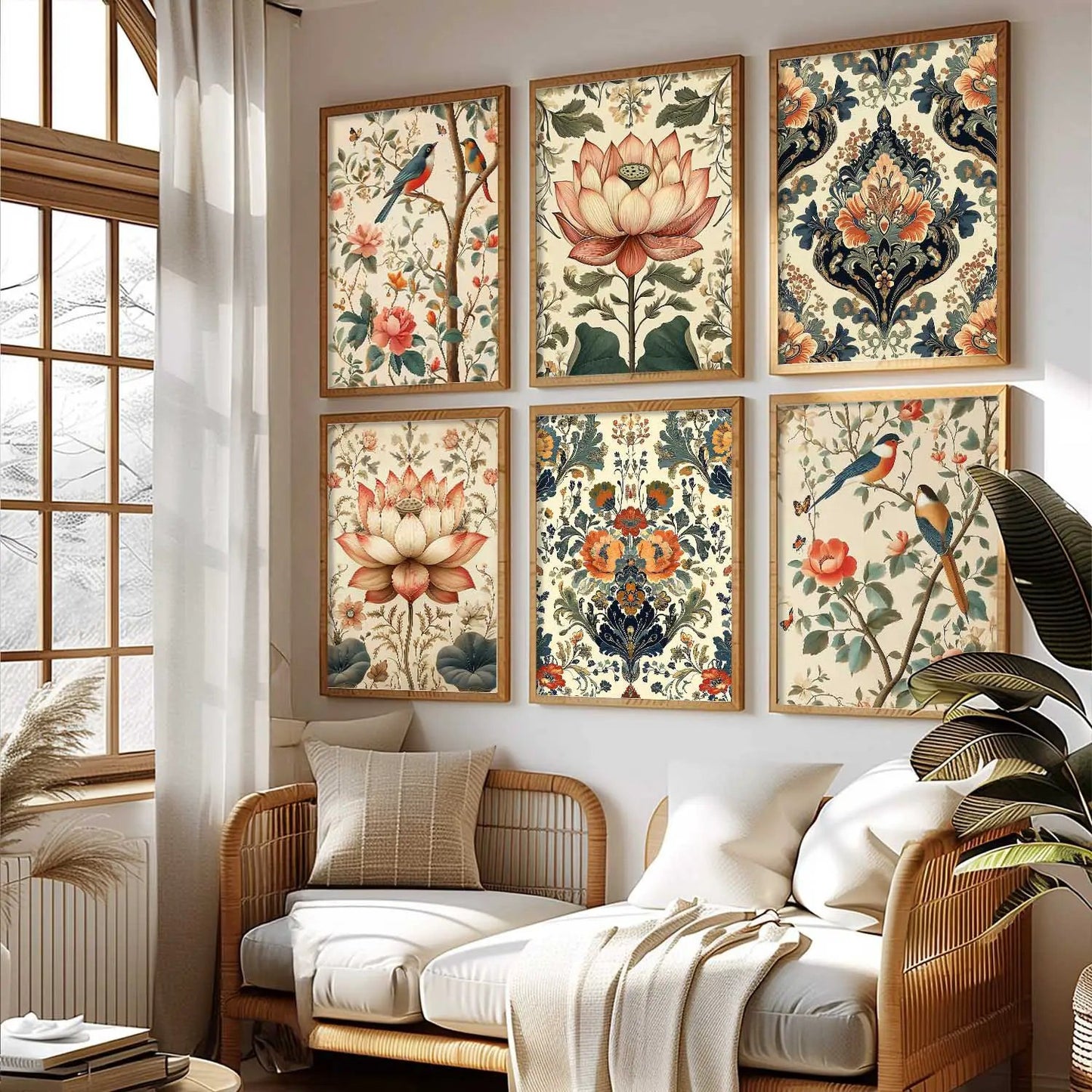 Traditional  Wall Art Paintings with Frame for Wall Decor