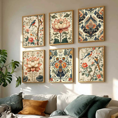Traditional  Wall Art Paintings with Frame for Wall Decor