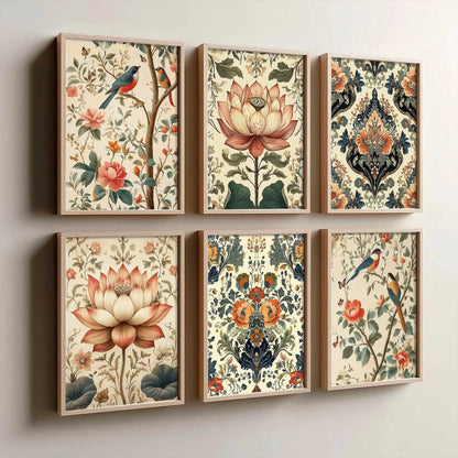 Traditional  Wall Art Paintings with Frame for Wall Decor