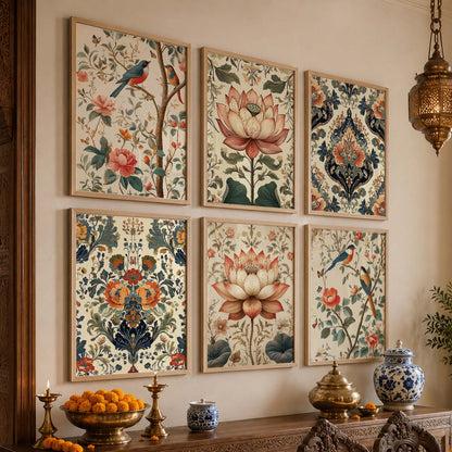 Traditional  Wall Art Paintings with Frame for Wall Decor