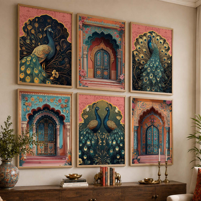 Madhubani Wall Art Paintings with Frame for Wall Decor