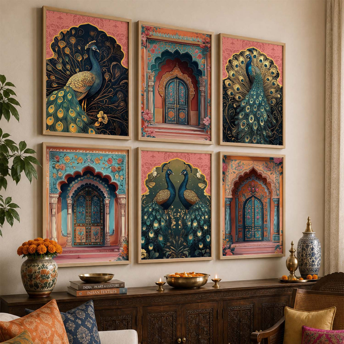 Madhubani Wall Art Paintings with Frame for Wall Decor