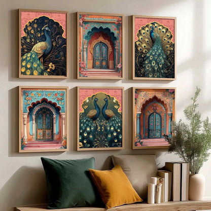 Madhubani Wall Art Paintings with Frame for Wall Decor