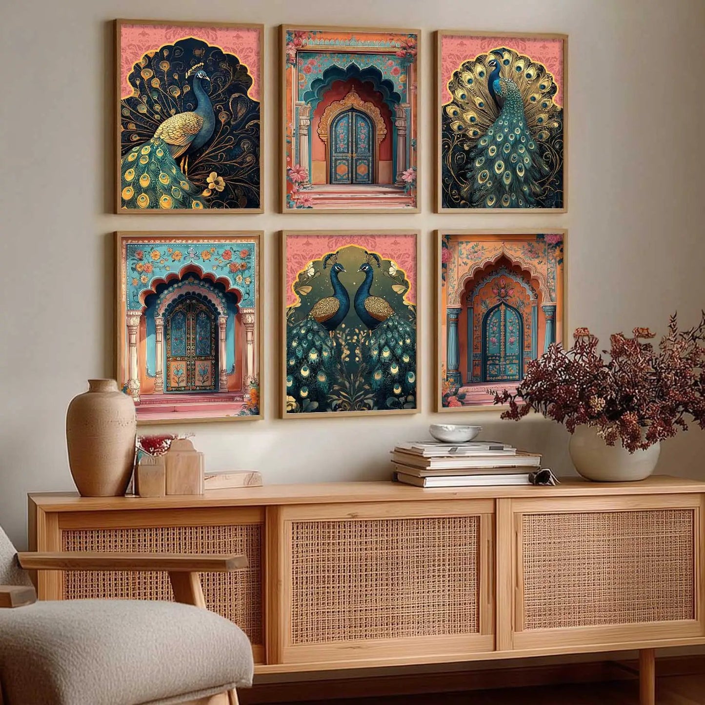 Madhubani Wall Art Paintings with Frame for Wall Decor