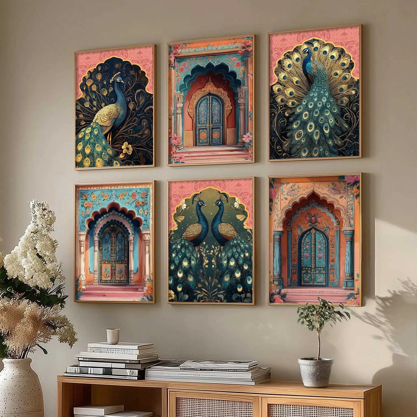 Madhubani Wall Art Paintings with Frame for Wall Decor