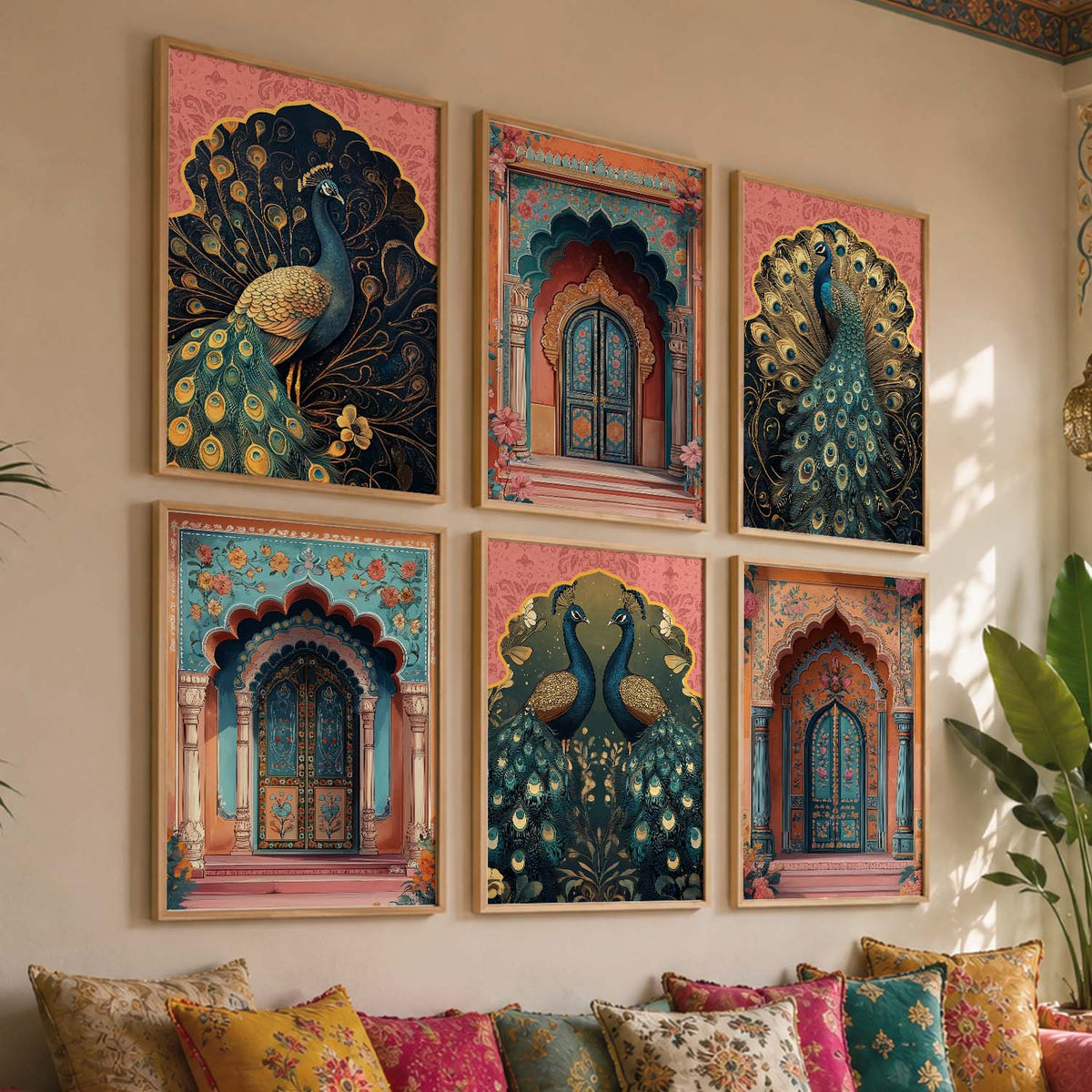 Madhubani Wall Art Paintings with Frame for Wall Decor