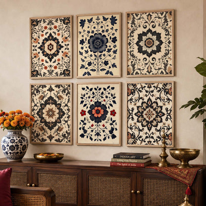Traditional Wall Art Paintings with Frame for Wall Decor