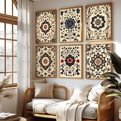 Traditional Wall Art Paintings with Frame for Wall Decor