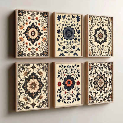 Traditional Wall Art Paintings with Frame for Wall Decor