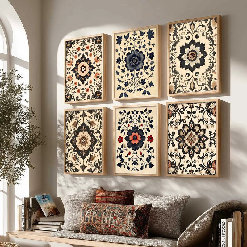 Traditional Wall Art Paintings with Frame for Wall Decor
