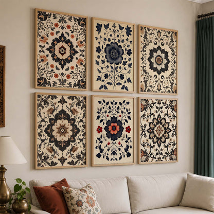 Traditional Wall Art Paintings with Frame for Wall Decor