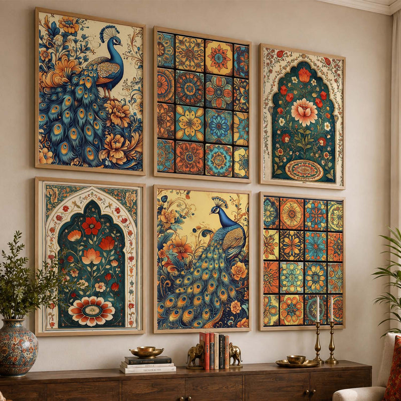 Madhubani Wall Art Paintings with Frame for Wall Decor