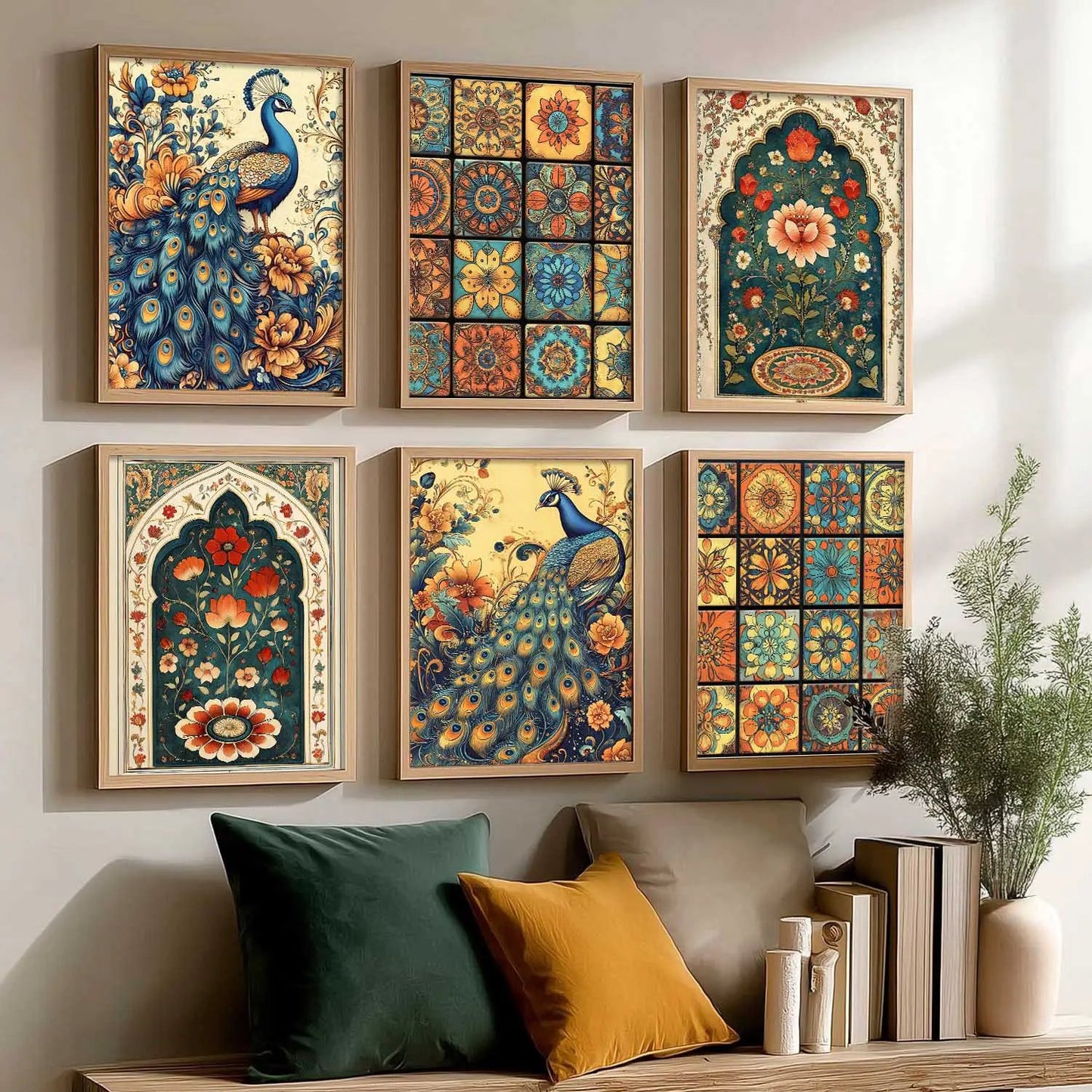 Madhubani Wall Art Paintings with Frame for Wall Decor