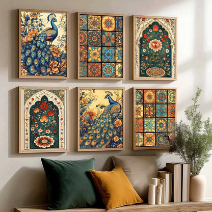 Madhubani Wall Art Paintings with Frame for Wall Decor