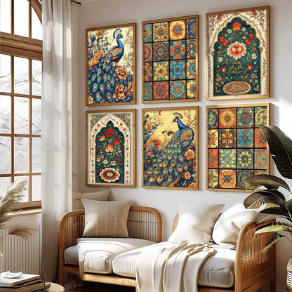 Madhubani Wall Art Paintings with Frame for Wall Decor