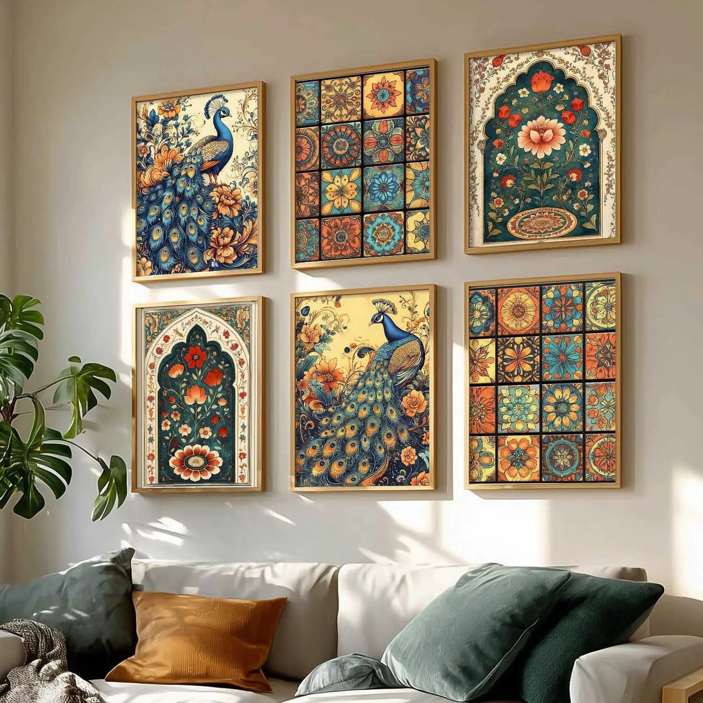 Madhubani Wall Art Paintings with Frame for Wall Decor